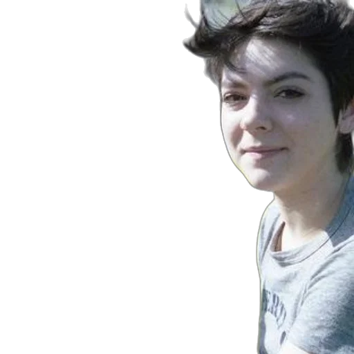 hair, face, creature, staff transparent PNG cut-out