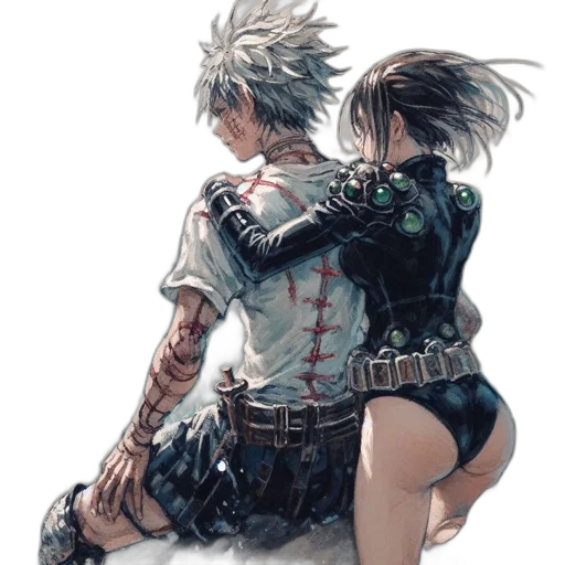jacket, weapon, sword, concept art transparent PNG cut-out