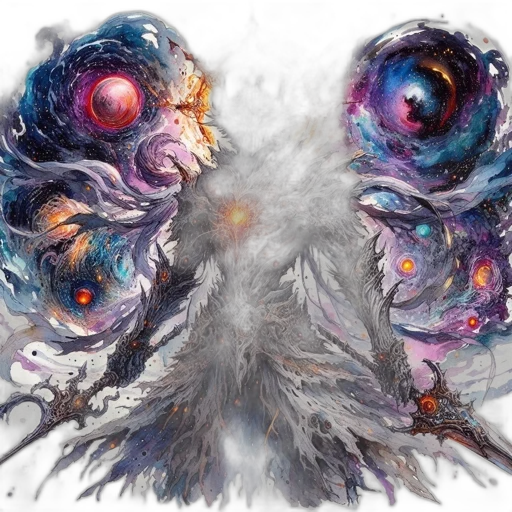 creature, mask, hair, face transparent PNG cut-out