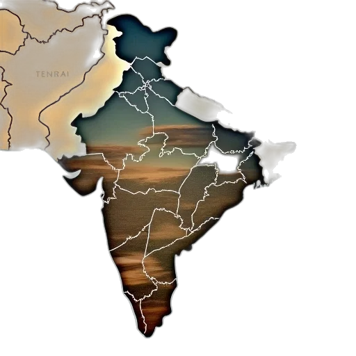earth tones, map, india, tour transparent PNG cut-out