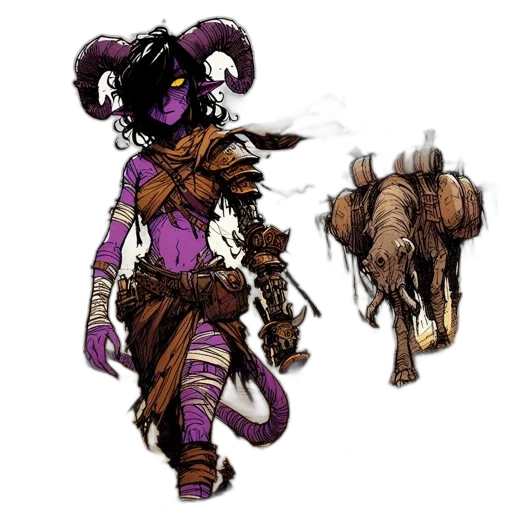 creature, staff, concept art, fantasy art transparent PNG cut-out
