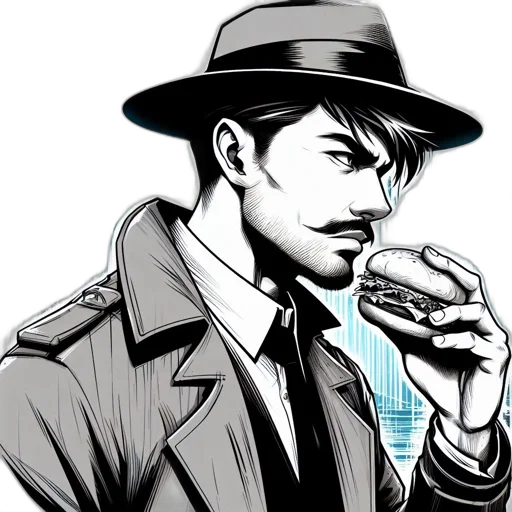 food, comic book art, cartoon, concept art transparent PNG cut-out