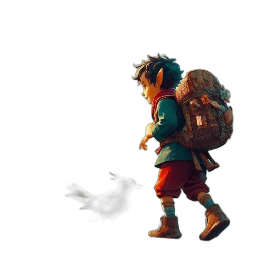 dragon, jacket, weapon, creature transparent PNG cut-out