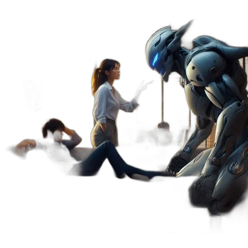 robot, creature, concept art, fantasy art transparent PNG cut-out
