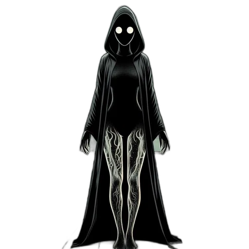 dress, mask, staff, creature transparent PNG cut-out