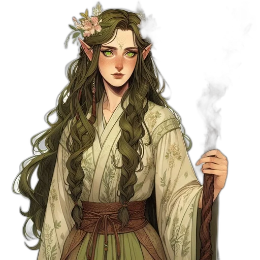 staff, dress, fantasy art, concept art transparent PNG cut-out