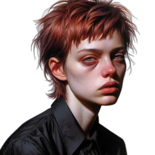 face, jacket, robot, creature transparent PNG cut-out
