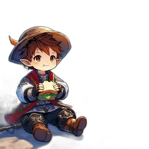 hat, food, weapon, staff transparent PNG cut-out