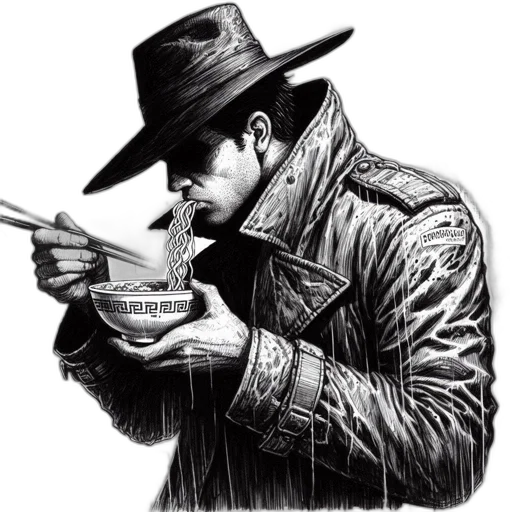 jacket, hat, weapon, staff transparent PNG cut-out