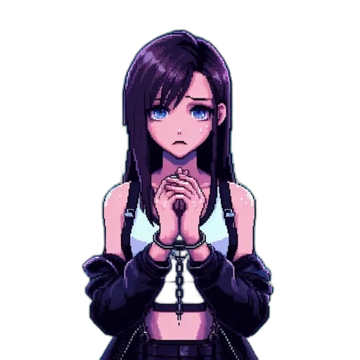 staff, dress, jacket, pixel art transparent PNG cut-out