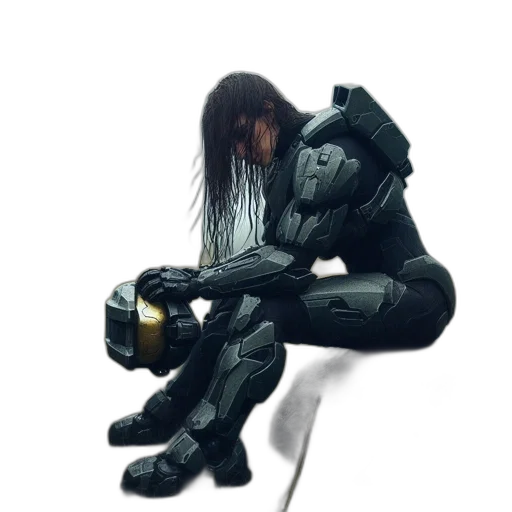 robot, creature, mask, jacket transparent PNG cut-out