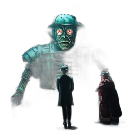 robot, mask, creature, concept art transparent PNG cut-out