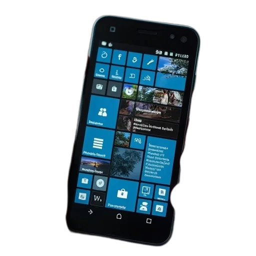 windows, phone, app, shown transparent PNG cut-out