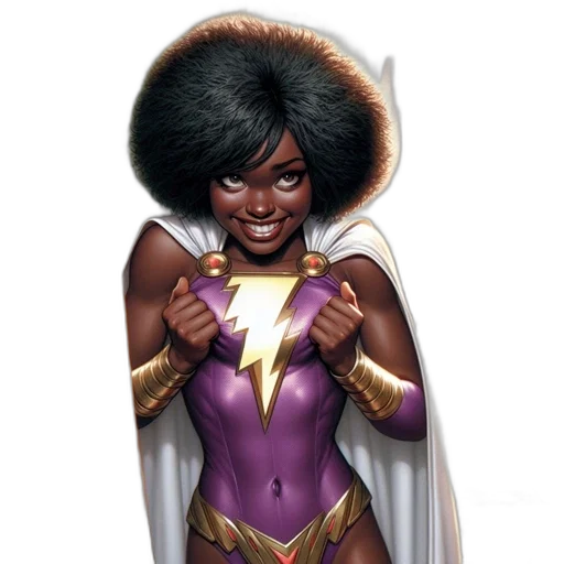 comic book art, concept art, female, superhero transparent PNG cut-out