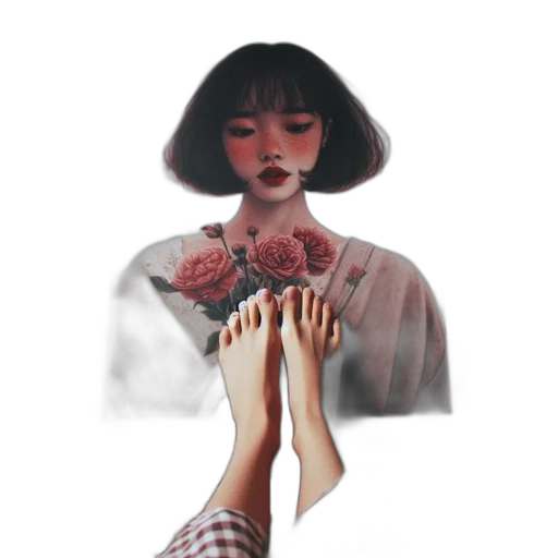 shoes, mask, dress, flower transparent PNG cut-out