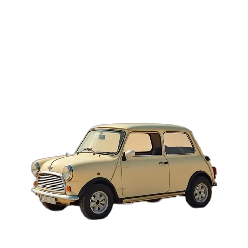 car, 3d render, photorealistic, mini transparent PNG cut-out