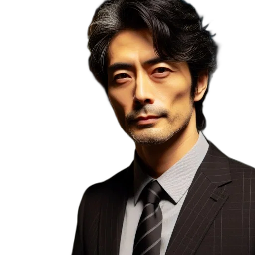face, staff, photorealistic, older transparent PNG cut-out