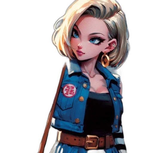 jacket, staff, concept art, comic book art transparent PNG cut-out