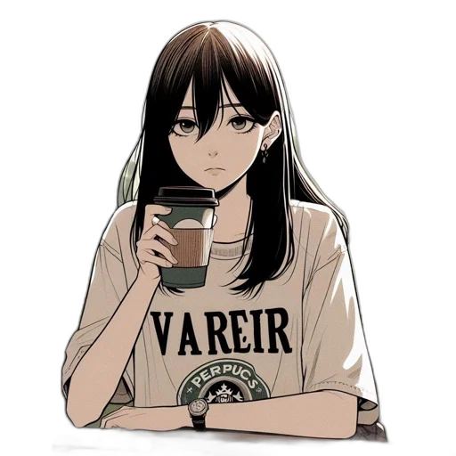 anime, cartoon, pixel art, vaporwave transparent PNG cut-out