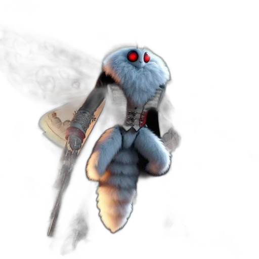 dragon, robot, creature, staff transparent PNG cut-out
