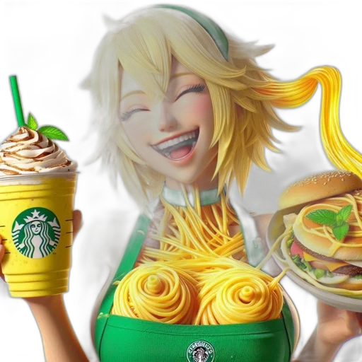 food, 3d render, concept art, photorealistic transparent PNG cut-out