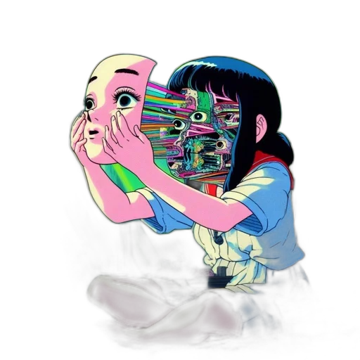 robot, jewelry, mask, jacket transparent PNG cut-out