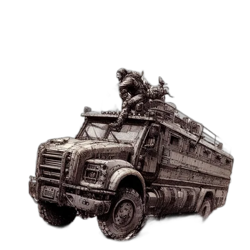 weapon, car, animal, robot transparent PNG cut-out