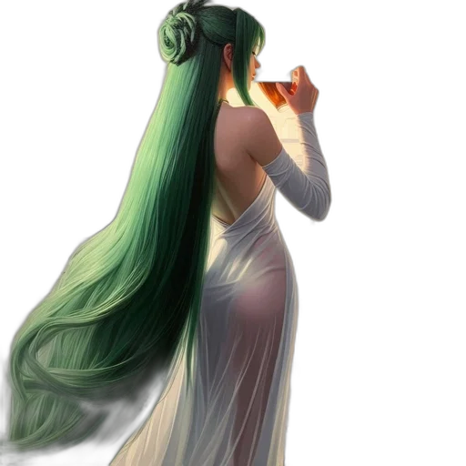 dress, hair, concept art, fantasy art transparent PNG cut-out