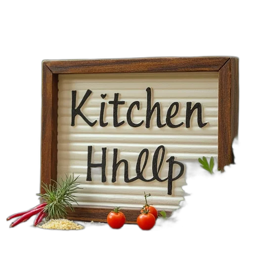 food, 3d render, sign, words transparent PNG cut-out