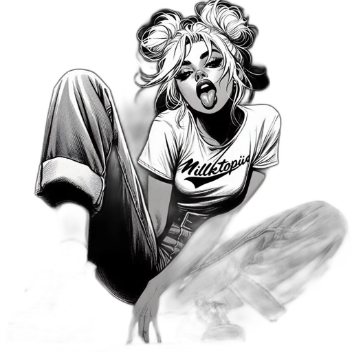 hair, comic book art, concept art, cartoon transparent PNG cut-out