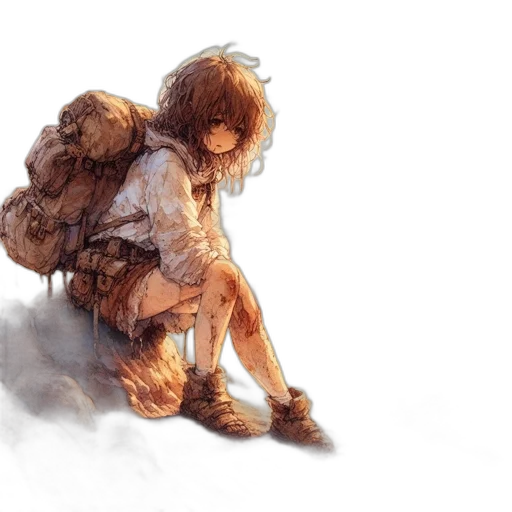 concept art, watercolor, fantasy art, photorealistic transparent PNG cut-out