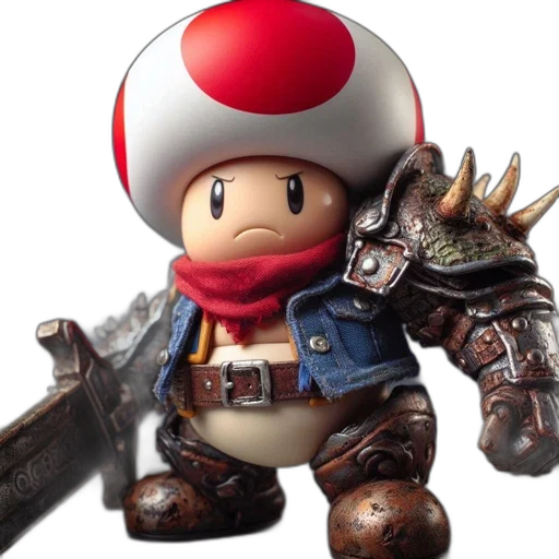 weapon, hat, robot, 3d render transparent PNG cut-out