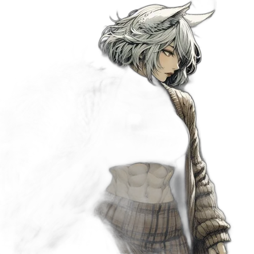 dress, jacket, sword, weapon transparent PNG cut-out