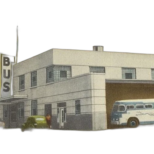 building, car, concept art, 3d render transparent PNG cut-out