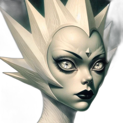 mask, face, crown, concept art transparent PNG cut-out