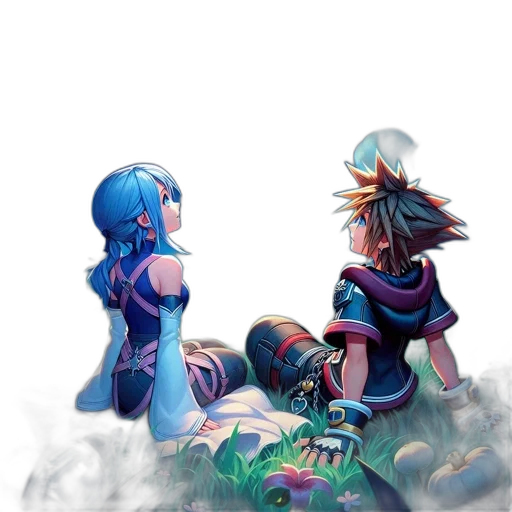 concept art, fantasy art, pixel art, watercolor transparent PNG cut-out