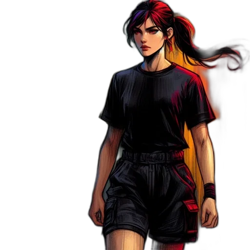 dress, comic book art, concept art, pixel art transparent PNG cut-out