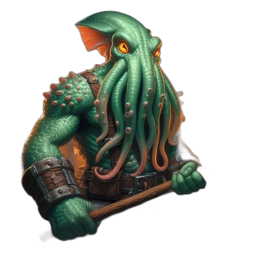 creature, animal, staff, concept art transparent PNG cut-out