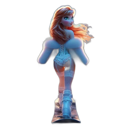 concept art, 3d render, comic book art, cartoon transparent PNG cut-out