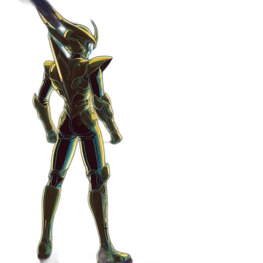 robot, staff, sword, weapon transparent PNG cut-out