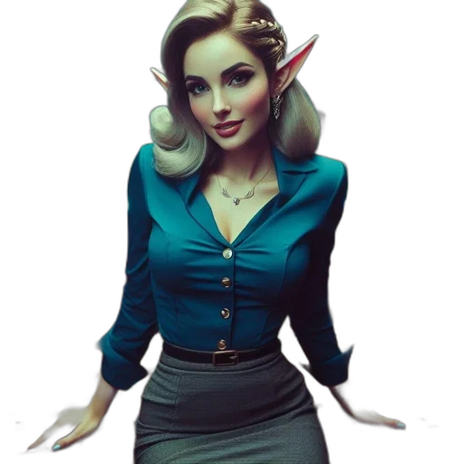 staff, dress, jewelry, fantasy art transparent PNG cut-out