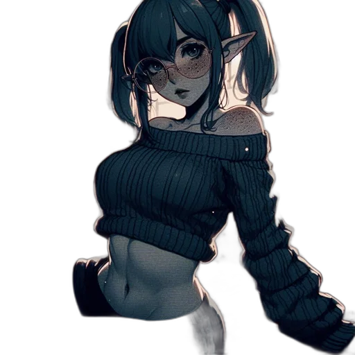 dress, mask, creature, staff transparent PNG cut-out