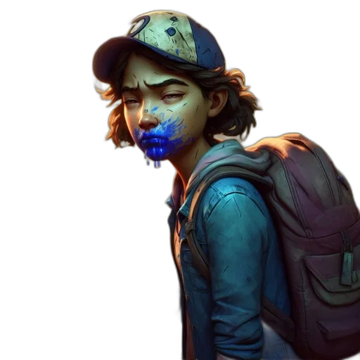 face, jacket, hat, mask transparent PNG cut-out