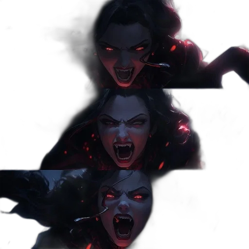 creature, face, concept art, comic book art transparent PNG cut-out
