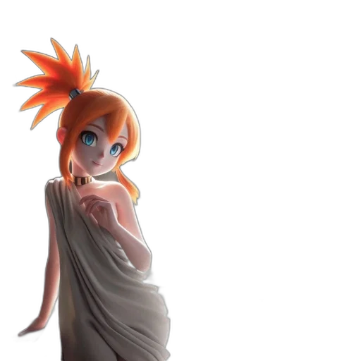 dress, staff, crown, creature transparent PNG cut-out