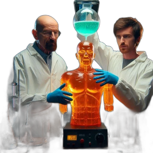 bottle, robot, staff, concept art transparent PNG cut-out