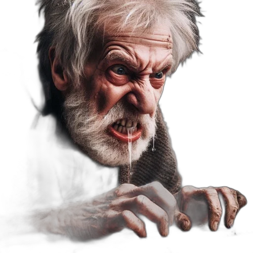 face, creature, staff, concept art transparent PNG cut-out