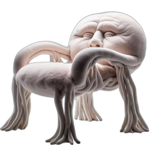 creature, animal, mask, hair transparent PNG cut-out