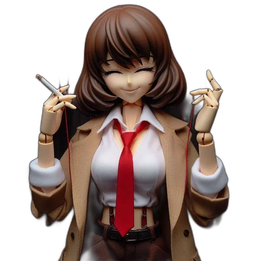 jacket, staff, face, 3d render transparent PNG cut-out