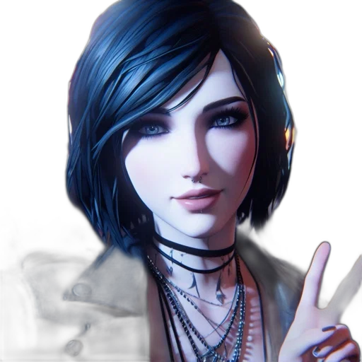 face, staff, cyberpunk, concept art transparent PNG cut-out